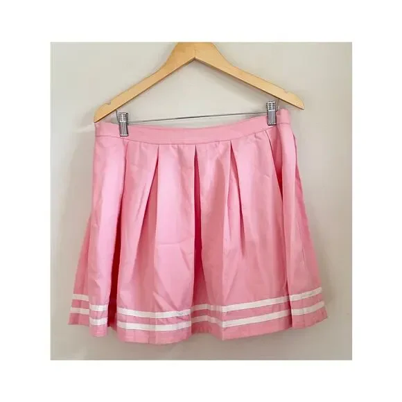 Hot Topic Pink Pleated Mini Skirt Size XL - Picture 2 of 8